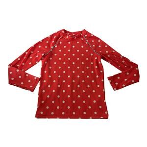Boden Long Sleeve Swim Top Rash Guard Surf Shirt Girl's 11/12Y